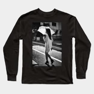 tokyo umbrella girl Long Sleeve T-Shirt